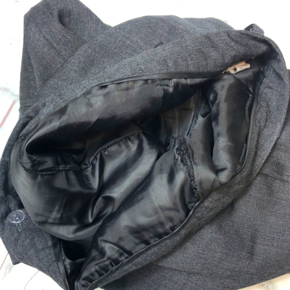 Harve Benard Wool Cropped Cuffed Bottom Trousers - Picture 5 of 14